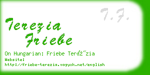 terezia friebe business card